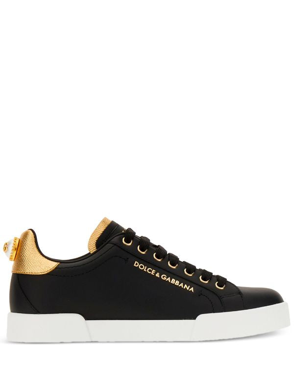 Dolce &amp; Gabbana
Portofino logo-tag leather sneakers