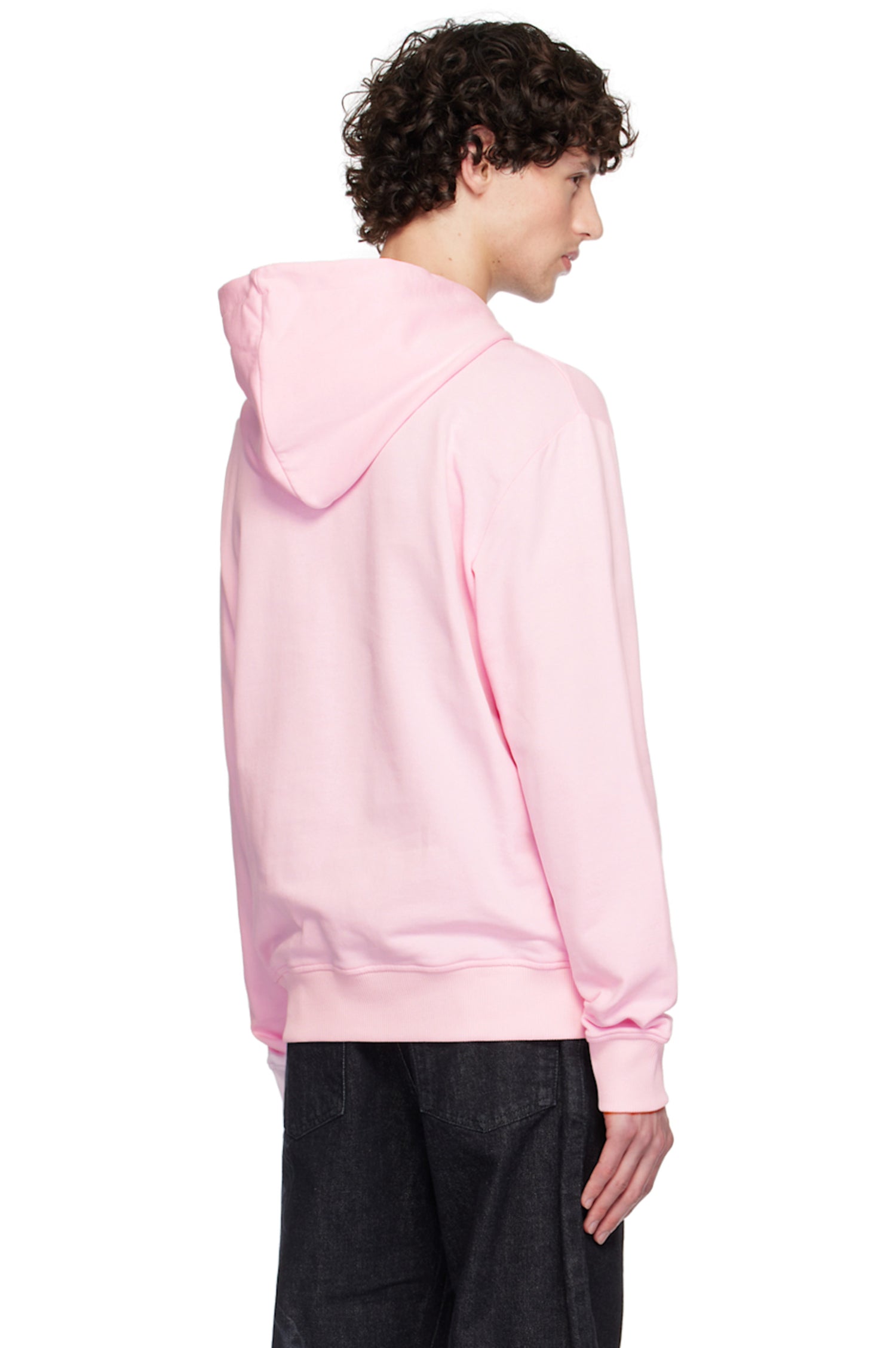 BALMAIN
Pink Printed Logo Hoodie