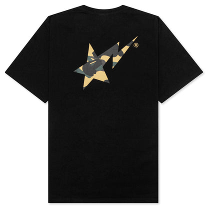 1st Camo Bape STA Tee - Black/Yellow