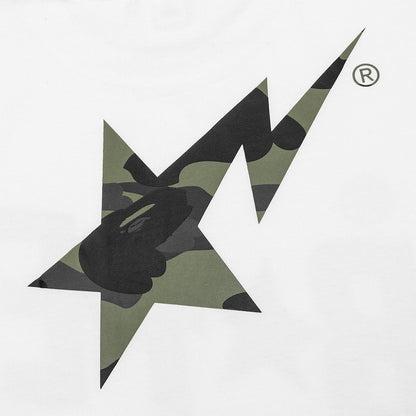 1st Camo Bape STA Tee - White/Green