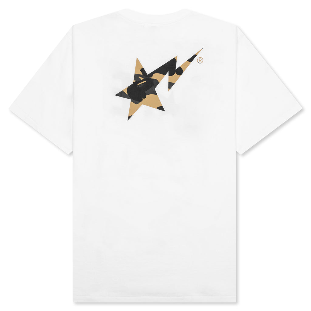 1st Camo Bape STA Tee - White/Yellow