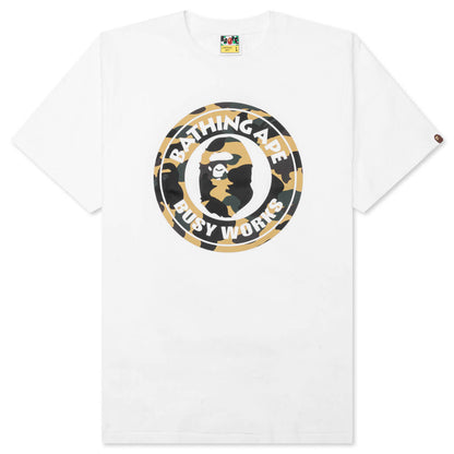 1st Camo Busy Works Tee - White