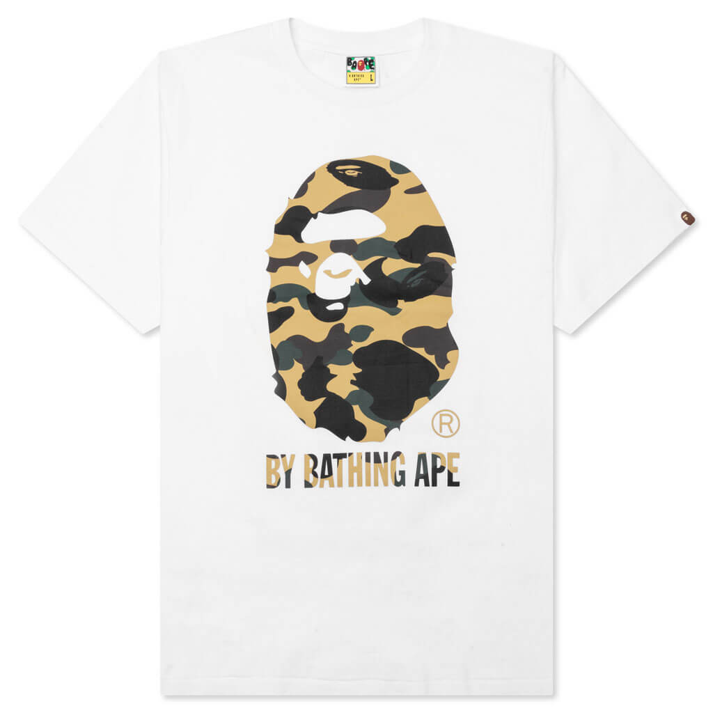 1st Camo By Bathing Ape Tee - White/Yellow