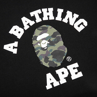 1st Camo College Tee - Black/Green