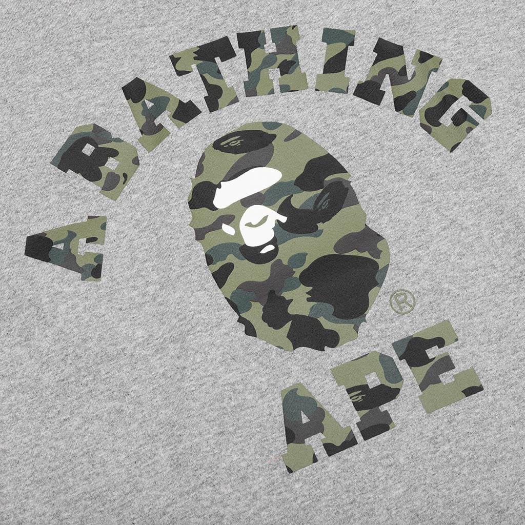 1st Camo College Tee - Grey/Green