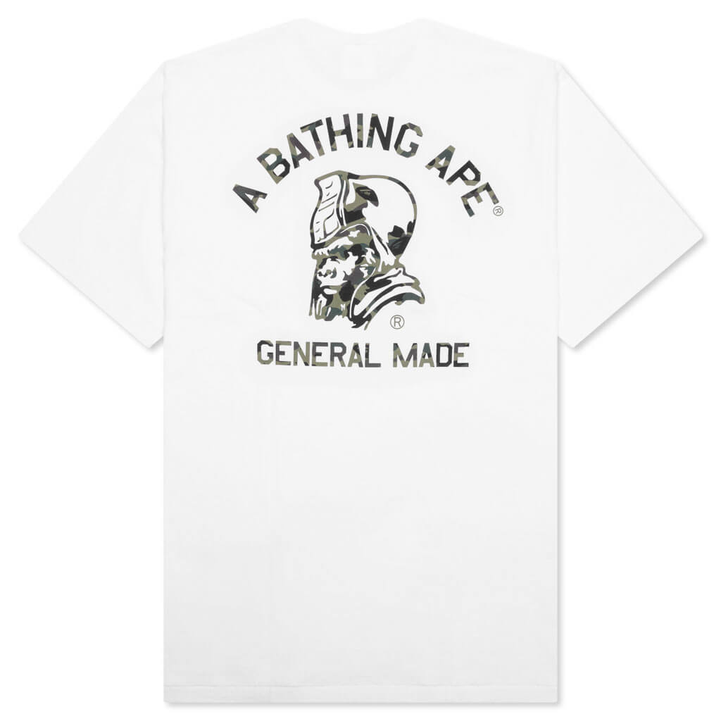 1st Camo General Made Tee - White/Green