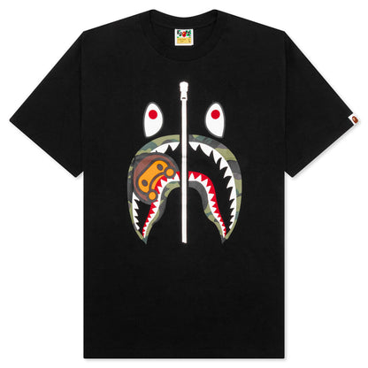 1st Camo Milo Shark Tee - Black/Green