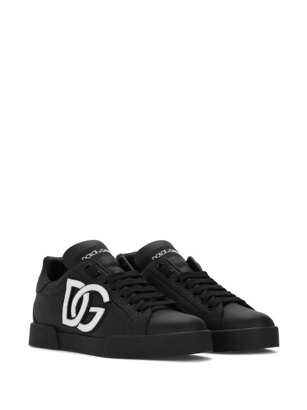 Dolce &amp; Gabbana
Portofino logo-tag leather sneakers