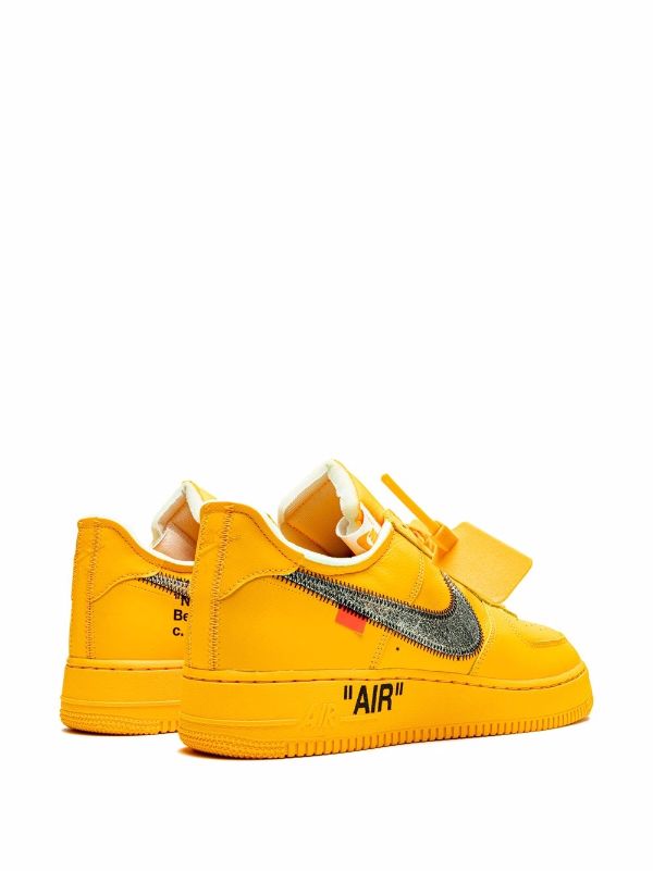 Nike X Off-White
Air Force 1 Low &quot;University Gold&quot; sneakers