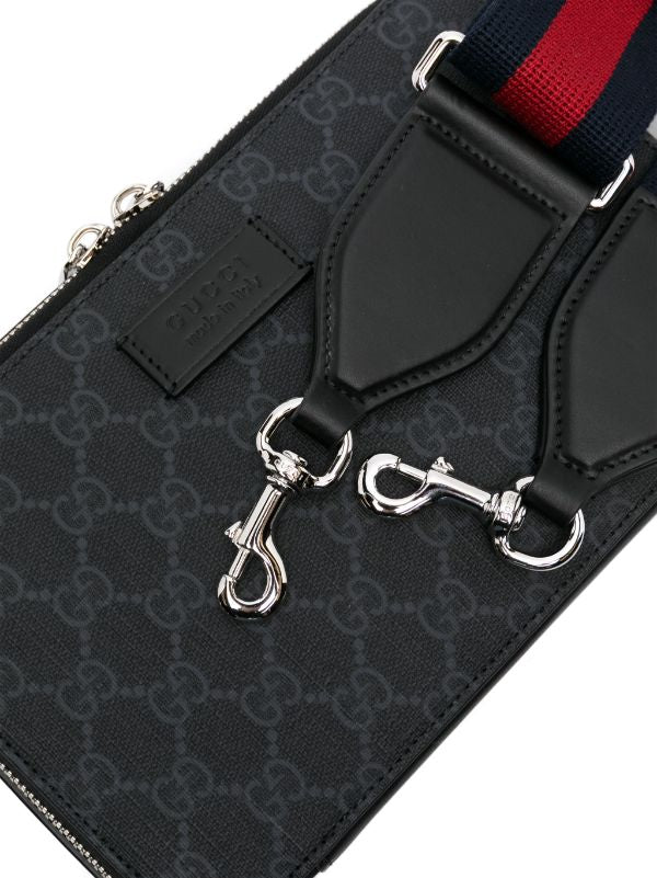 Gucci
mini GG Supreme leather shoulder bag