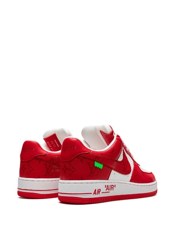 Nike
x Louis Vuitton Air Force 1 Low &quot;Virgil Abloh - White/Red&quot; sneakers