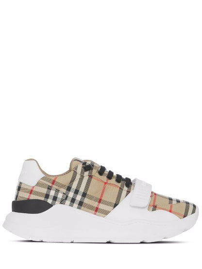 Burberry
Vintage Check-pattern touch-strap sneakers