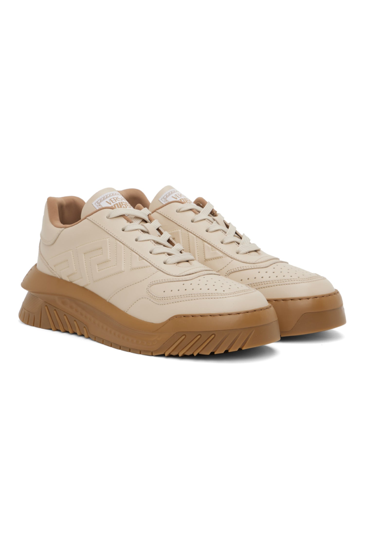 VERSACE
Beige Greca Odissea Sneakers