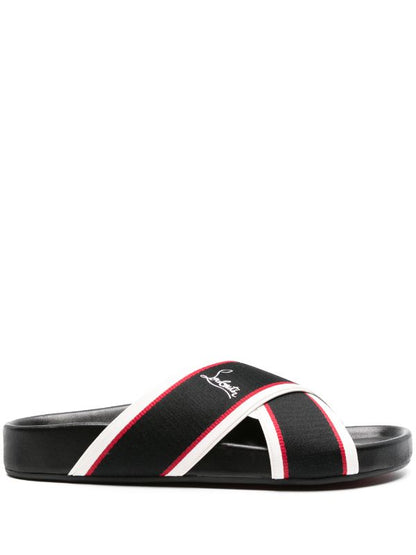 Christian Louboutin
Hot Cross Bizz striped slides