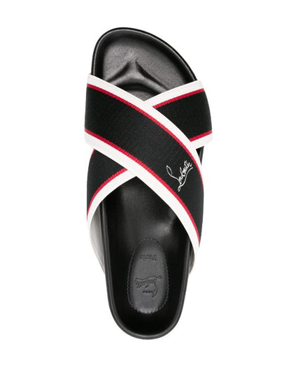 Christian Louboutin
Hot Cross Bizz striped slides