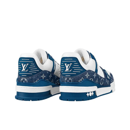 LOUIS VUITTON Trainer White Blue