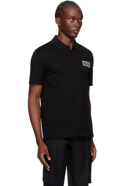 VERSACE
Black Embroidered Logo Polo