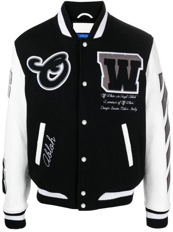 Off-White
Lea appliqué varsity jacket