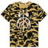 1st Camo Shark Tee - Yellow