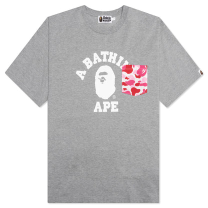 ABC Camo College Pocket Relaxed Tee - Grey