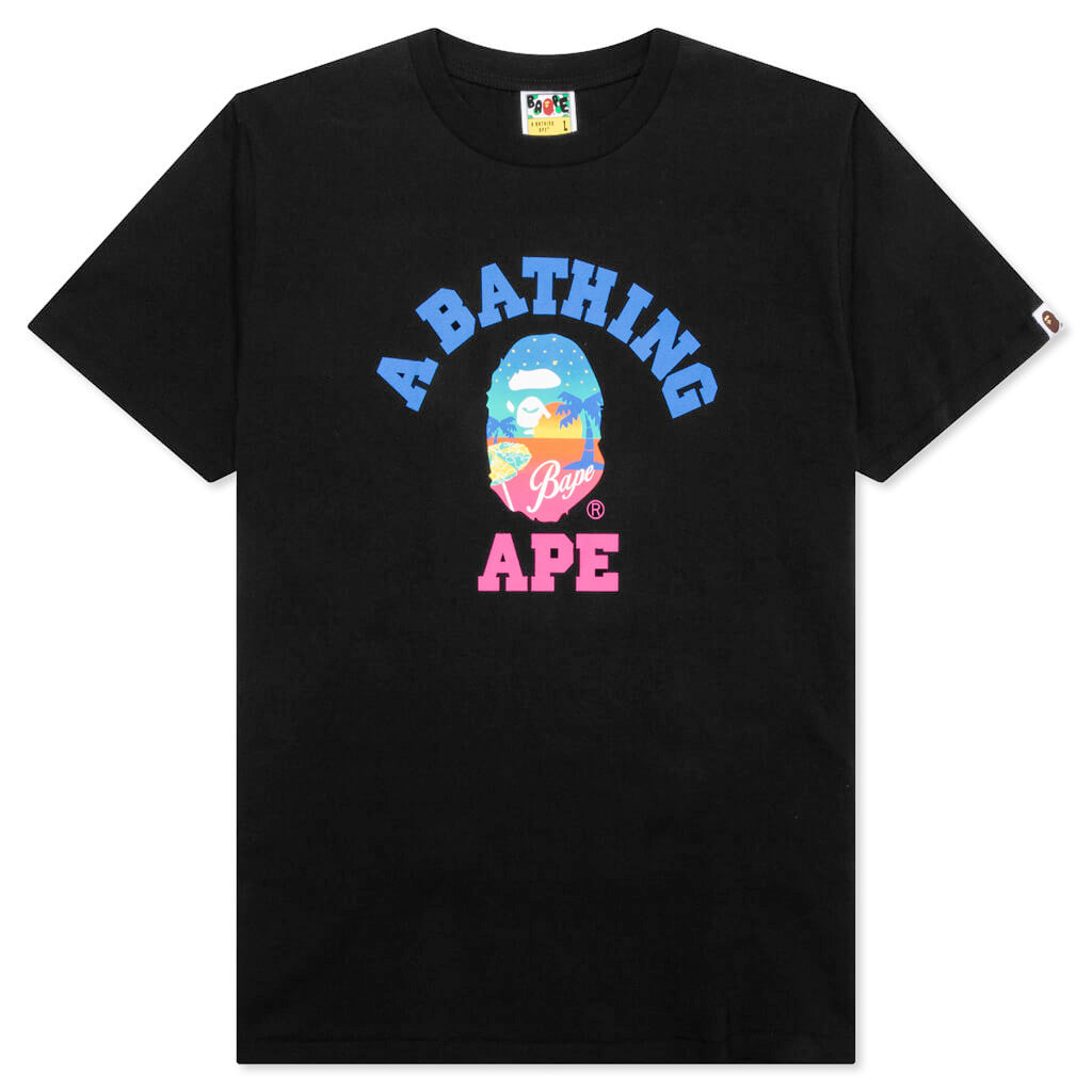 Bape Sunset Beach Tee - Black