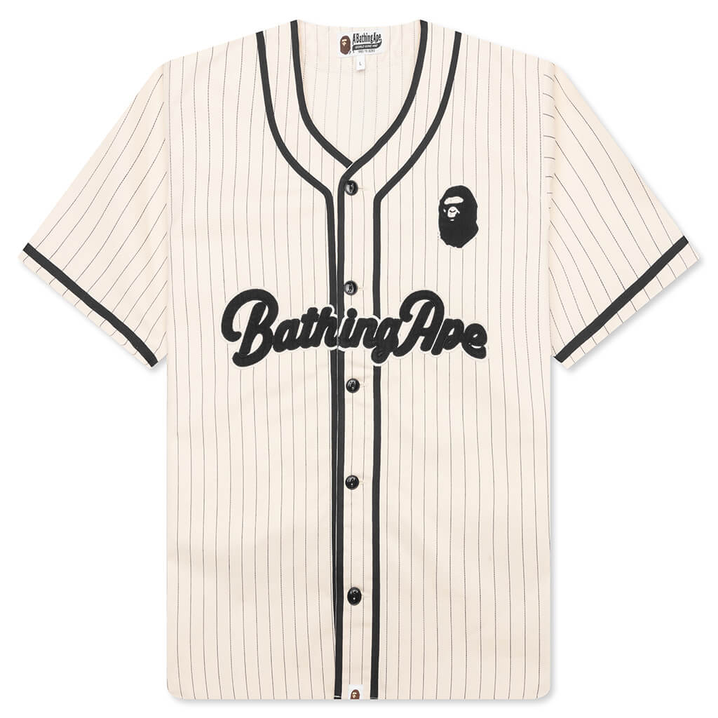 A Bathing Ape Baseball Shirt - Ivory