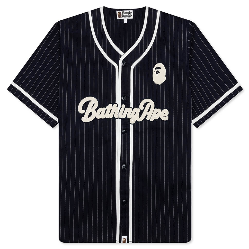 A Bathing Ape Baseball Shirt - Navy