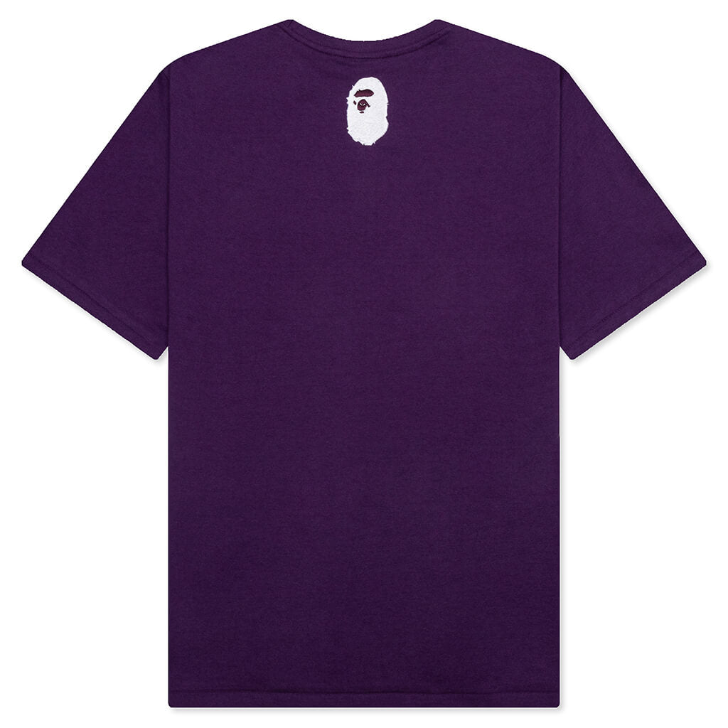 A Bathing Ape Logo Tee - Purple