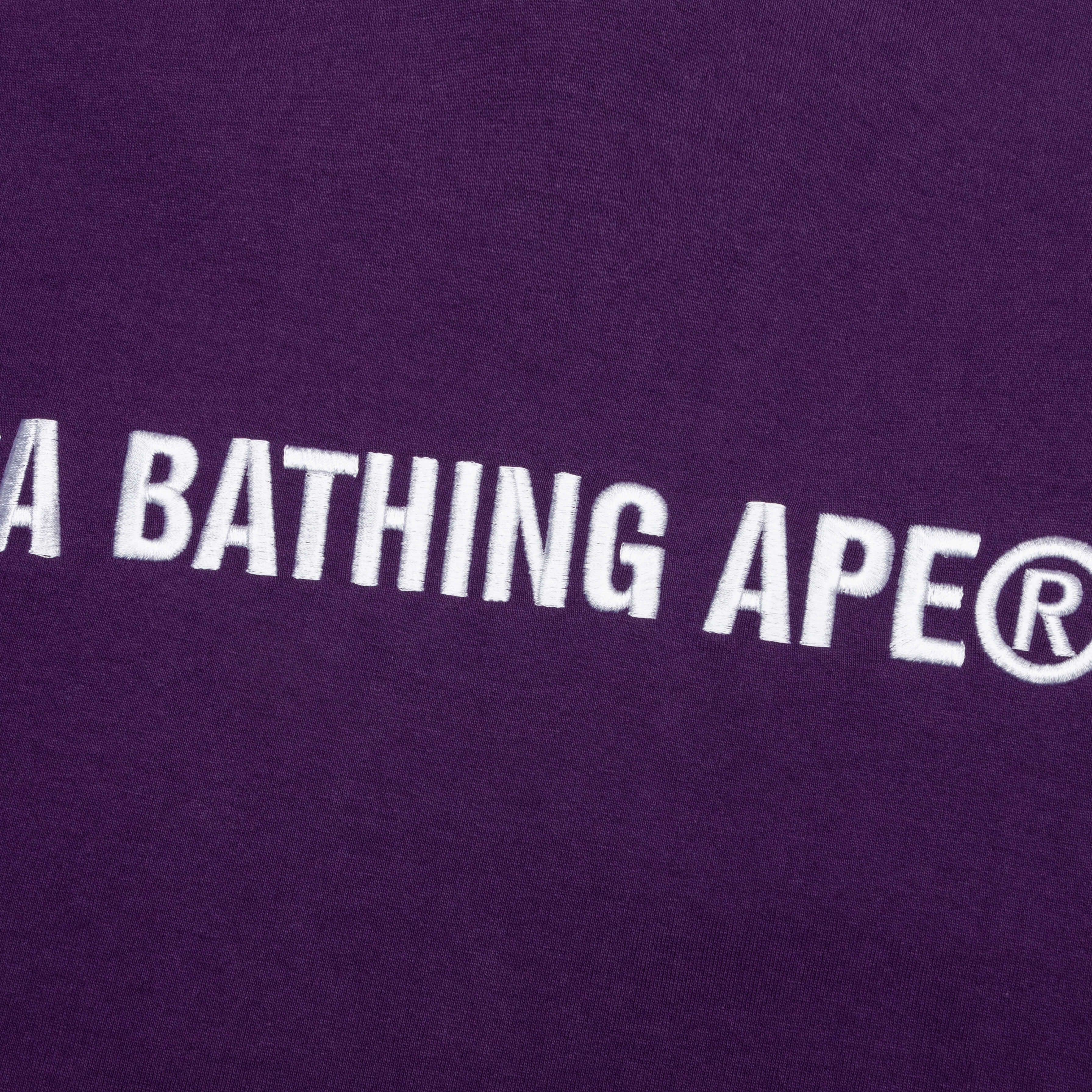 A Bathing Ape Logo Tee - Purple