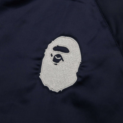 A Bathing Ape Nylon Varsity Jacket - Navy