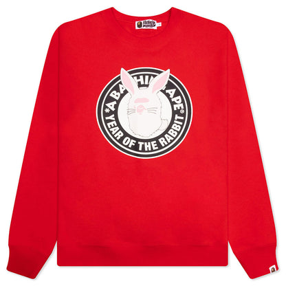 Year Of The Rabbit Crewneck - Red