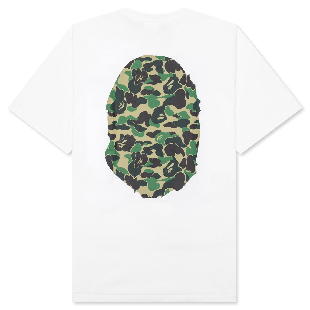 ABC Camo Big Ape Head Tee - White/Green