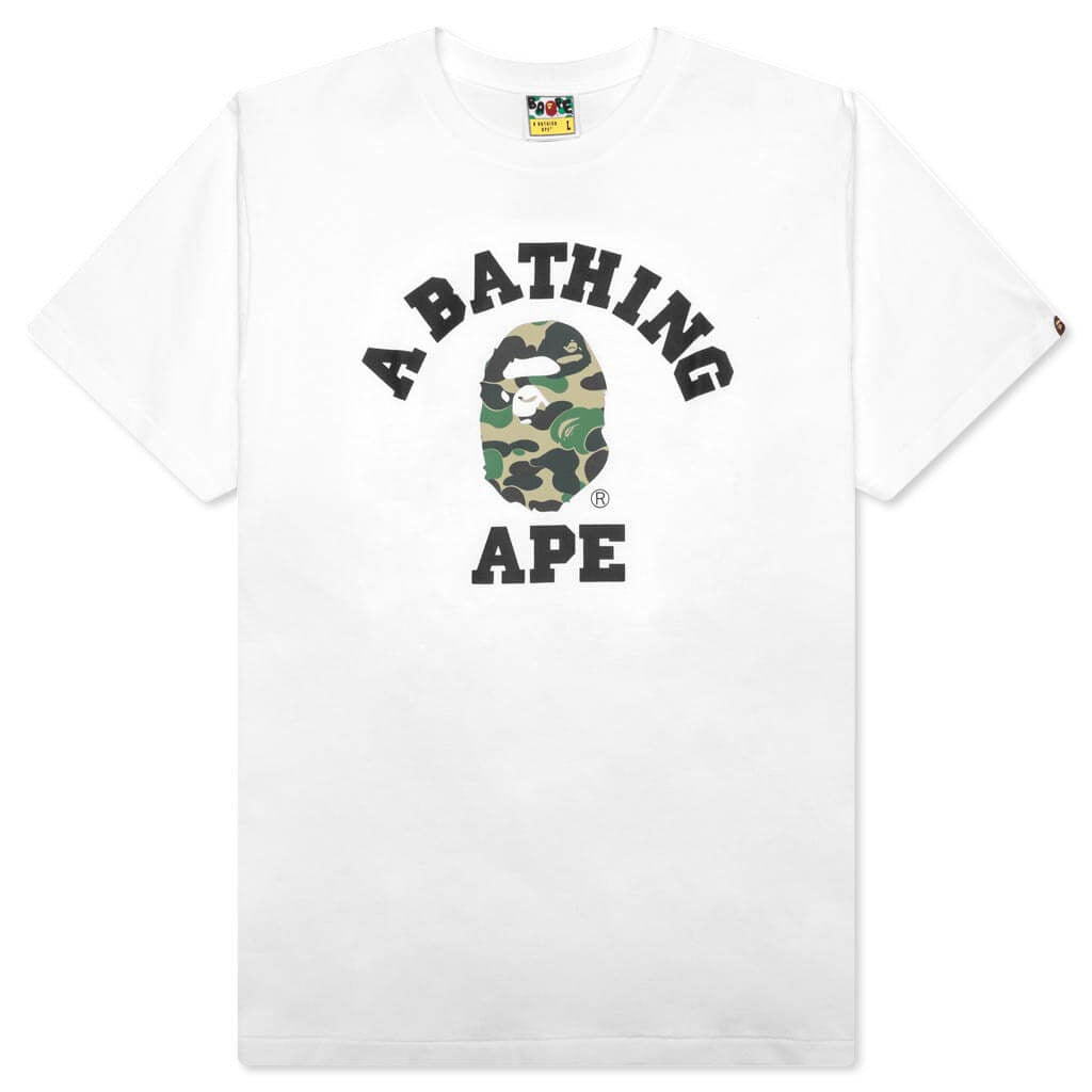 ABC Camo College Tee - White/Green