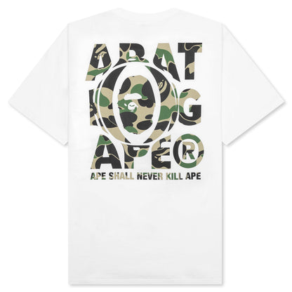 Abc Camo Ape Head Relaxed Fit Tee - White