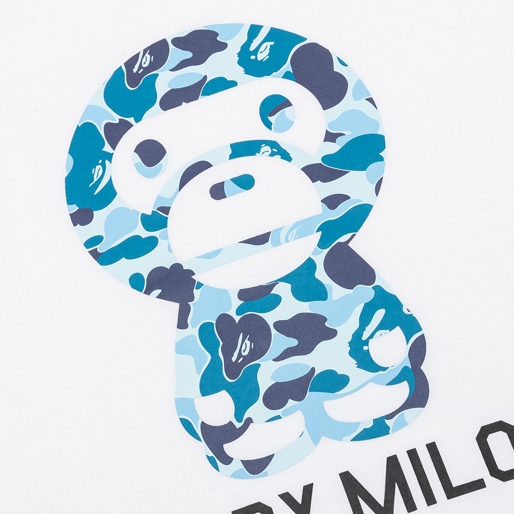 Abc Camo Baby Milo Tee - White/Blue