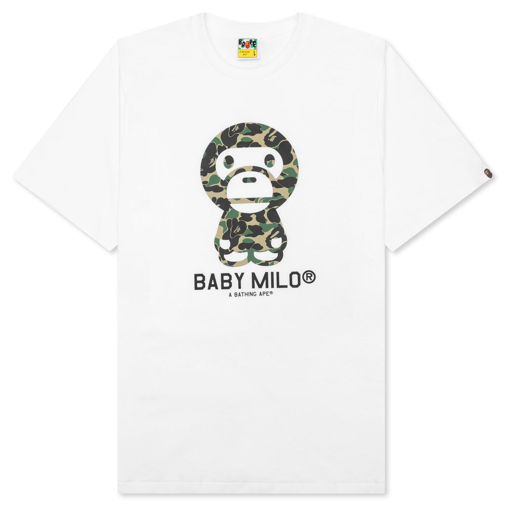 Abc Camo Baby Milo Tee - White/Green