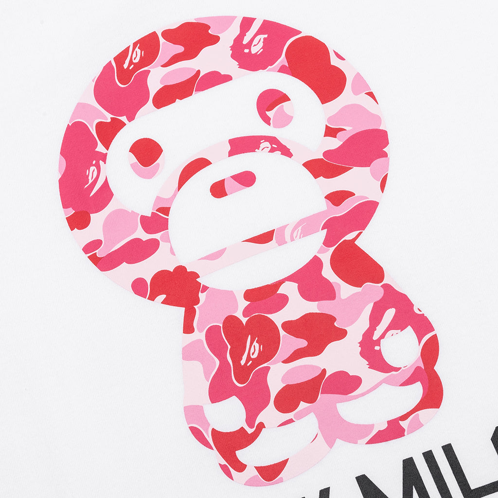 Abc Camo Baby Milo Tee - White/Pink