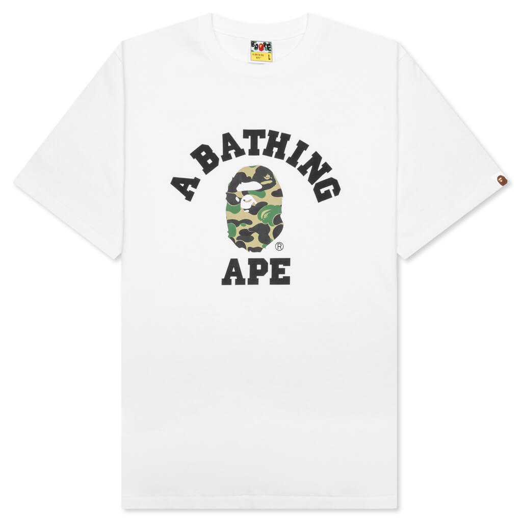 ABC Camo College Tee - White/Green