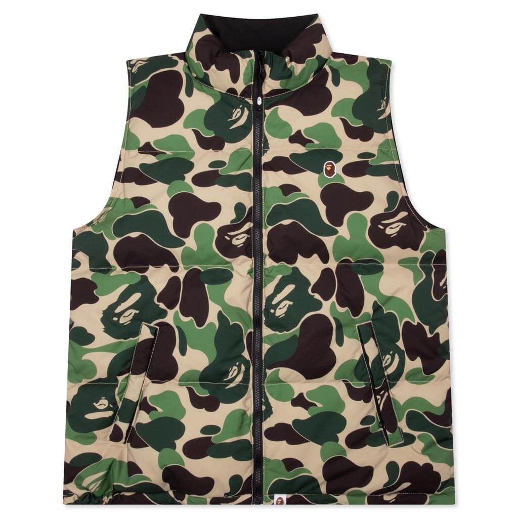 Abc Camo Reversible Down Vest - Green