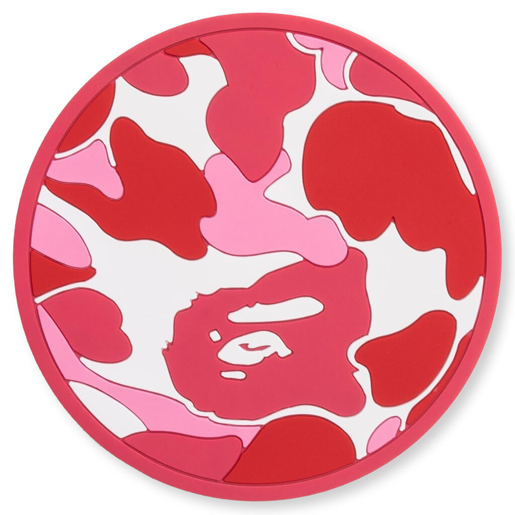 Abc Camo Rubber Coaster - Pink