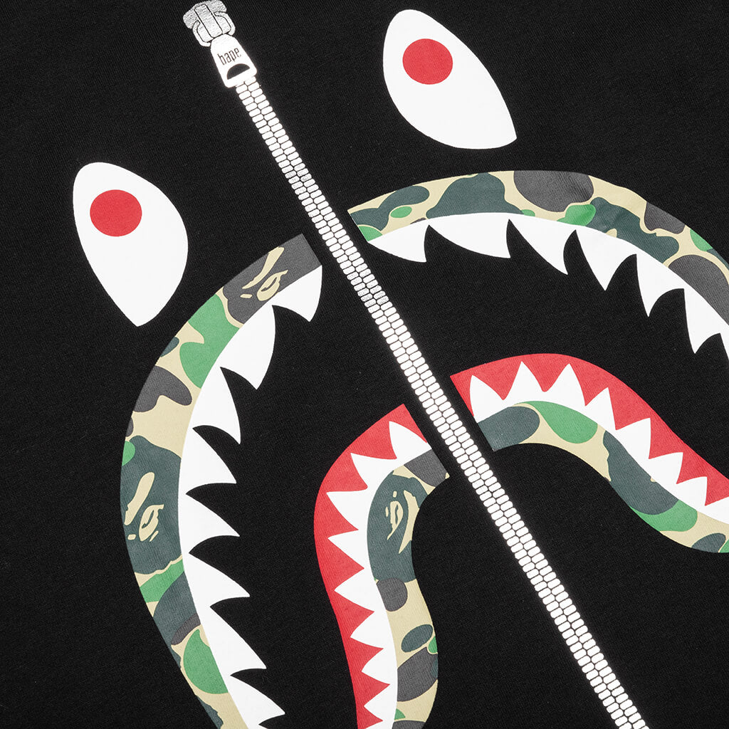 ABC Camo Shark Tee - Black/Green