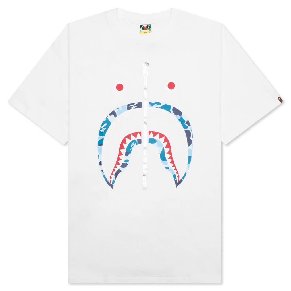 ABC Camo Shark Tee - White/Blue