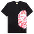 Abc Camo Side Big Ape Head Tee - Black/Pink