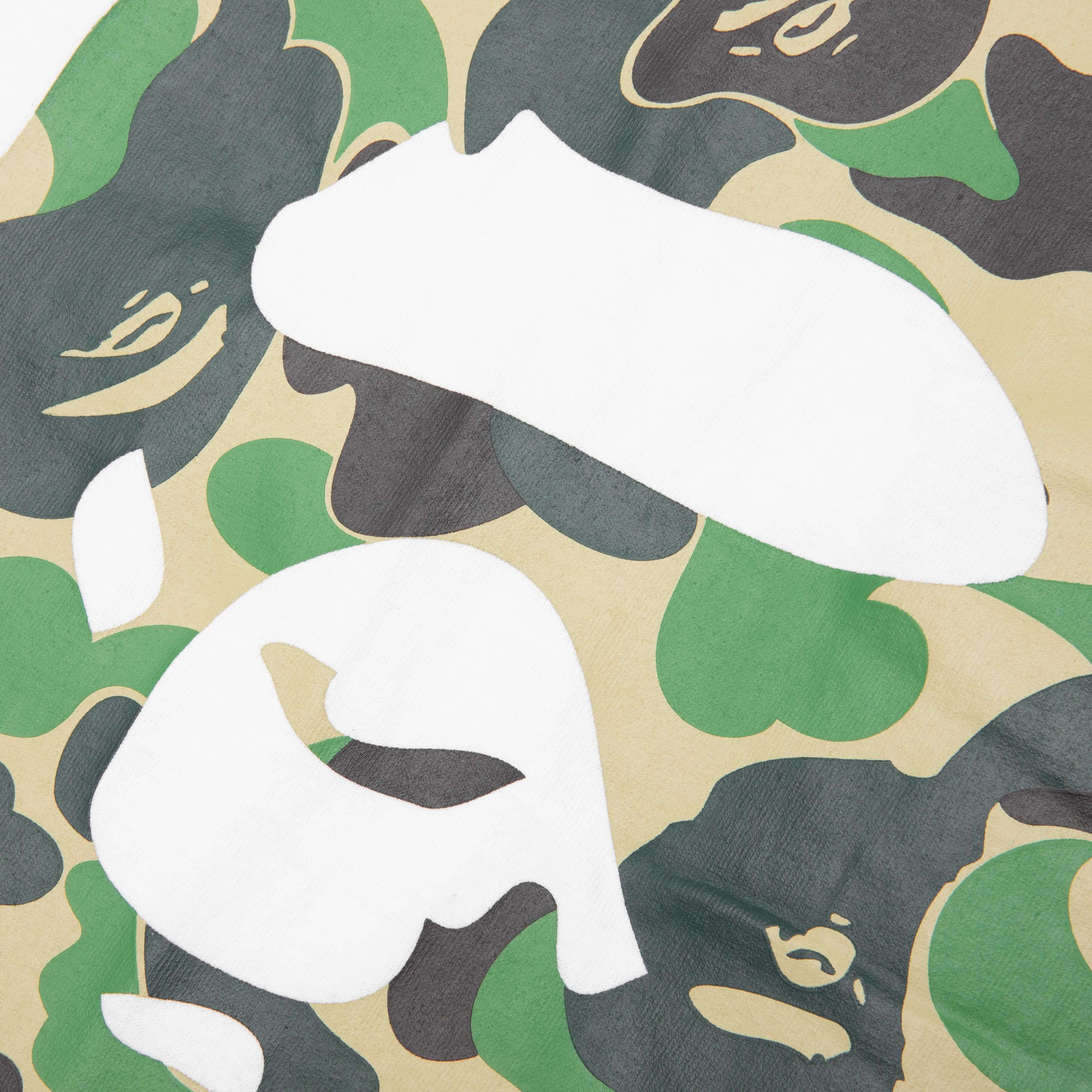 Abc Camo Side Big Ape Head Tee - White/Green