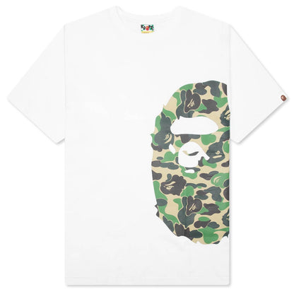 Abc Camo Side Big Ape Head Tee - White/Green