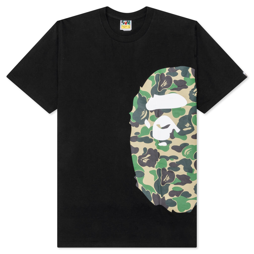 Abc Camo Side Big Ape Head Tee - Black/Green