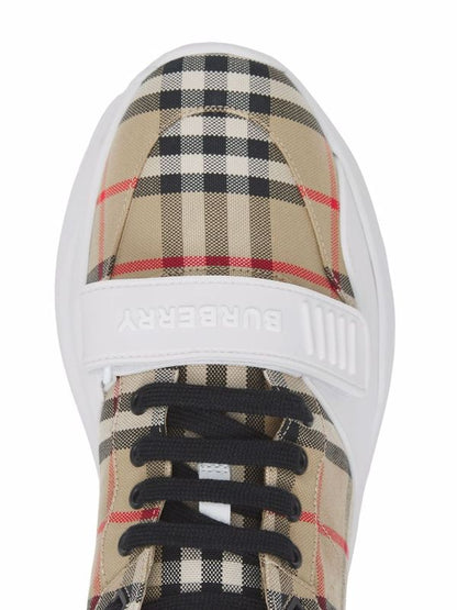 Burberry
Vintage Check-pattern touch-strap sneakers