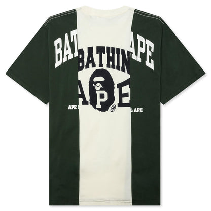 Bape Badges Color Blocking Tee - Ivory