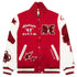 Bape Multi Motif Varsity Jacket - Red