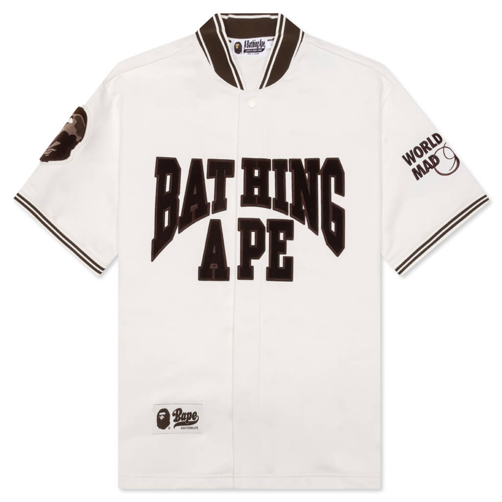 Baseball Jersey S/S Shirt - Ivory